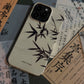 Night Studio Vintage Bamboo Yellow Phone Case