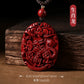 Genuine cinnabar natal year natural zodiac hanging female piece male piece safety buckle body symbol