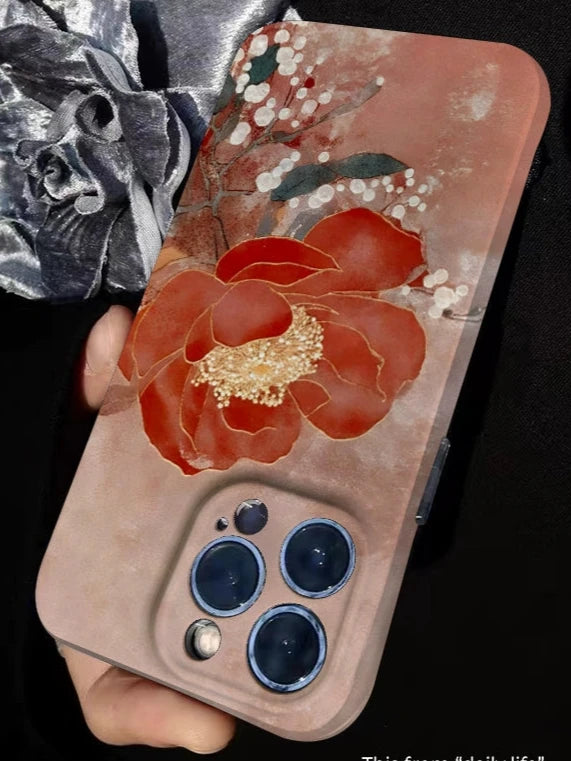 Peony Flower Custom Mobile Phone Case for Women