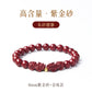 Sand Official Flag Shop Benzingnian Natural Cinnabar Bracelet Women's Year Purple Gold Sand Pixiu Hand Men