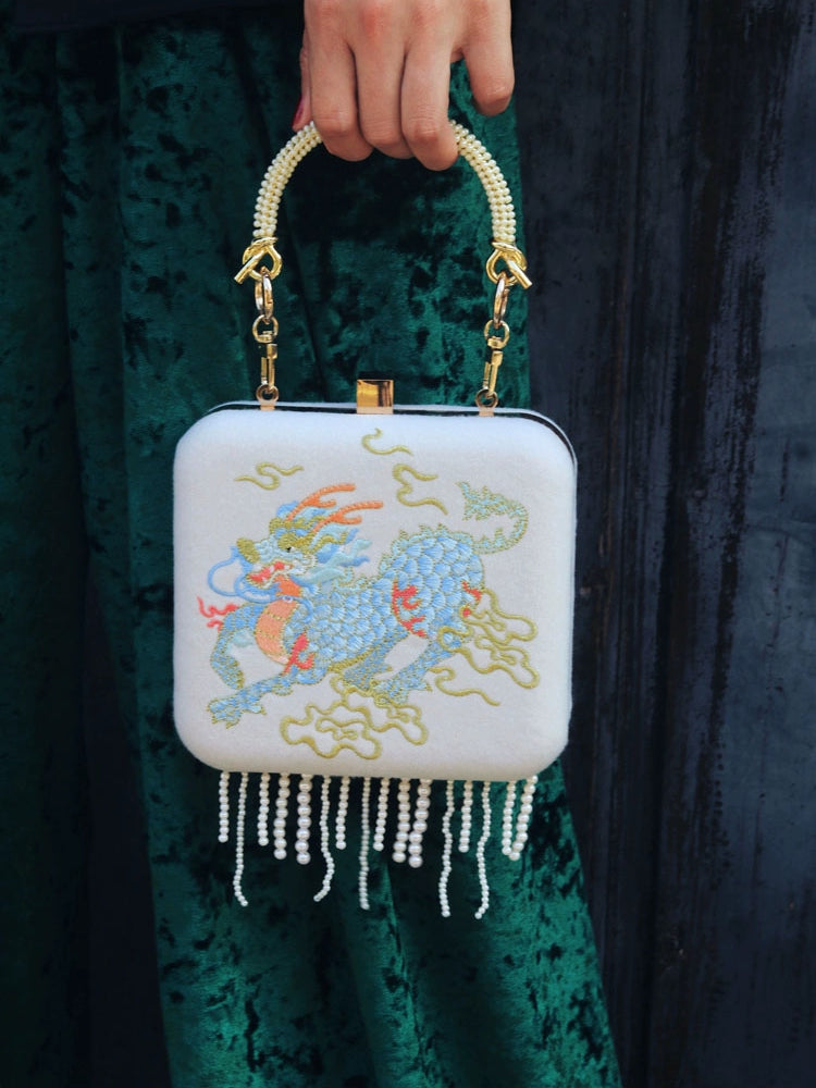 Chinese Kirin Pattern Embroidered Bag