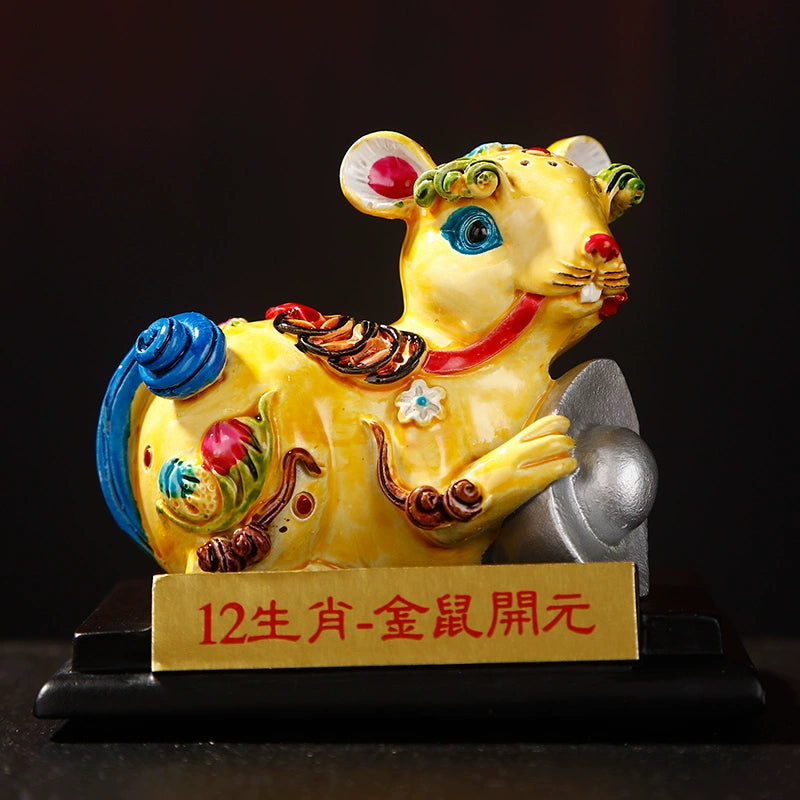 Ancient Hand Twelve Zodiac Mascot Little Clay Figure Clay Sculpture A piece of Chinese characteristics Read Products for foreigners