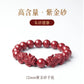 Natural cinnabar bracelet women's official flag shop Year Pixiu hand Male natal year purple gold sand