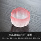 Crystal glazed glacier cup pink small teacup lady master cup + cup household kung fu tea set tea cup