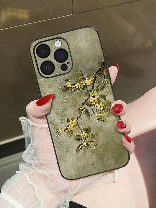 Flower Leather Phone Case for iPhone