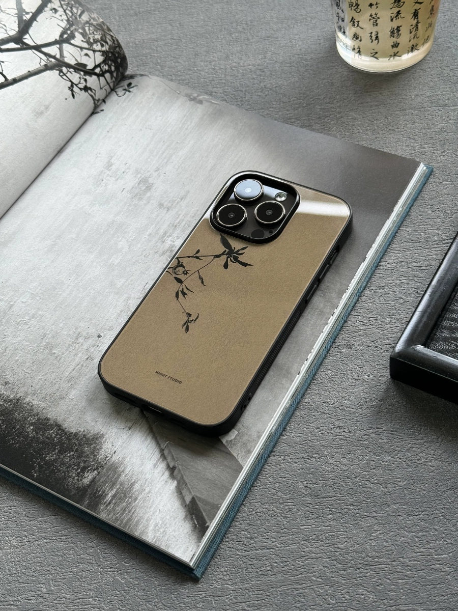 Night Studio Pomegranate Branch Brown Phone Case