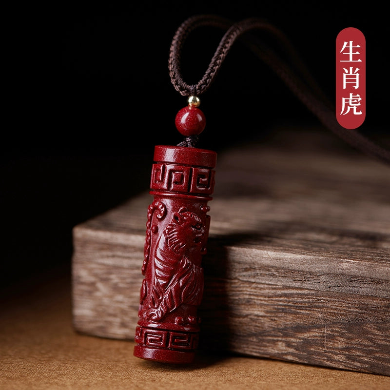 Year of the Sand, Year of the Birth, Year of the Twelve Zodiac Horizontal Mantra Hanging Rough Stone Pieces Male/Female