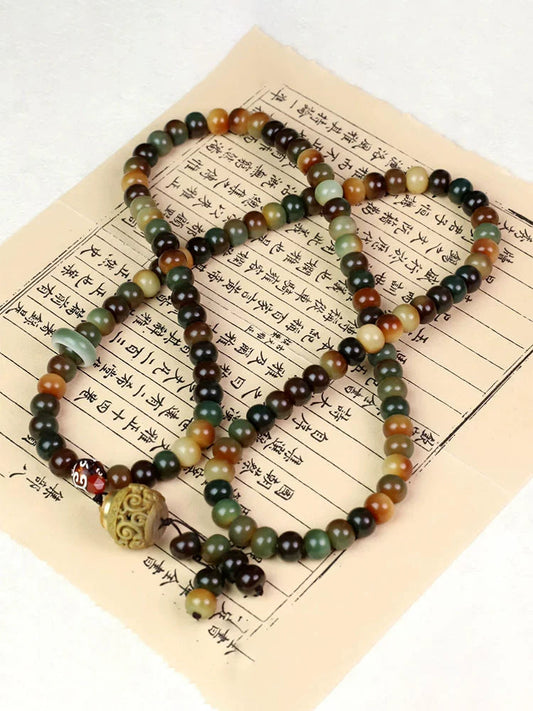 [Dunhuang Sky] 108 Bodhi Zi Handmade Original Bracelet Men and women holding Buddha beads rosary beads