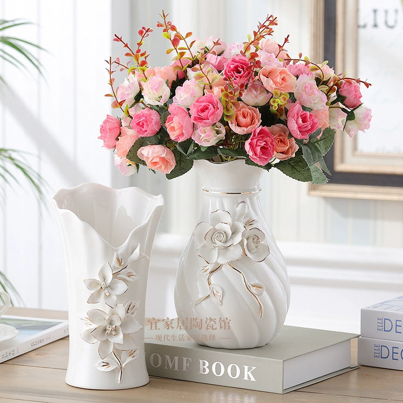 Type ceramic vase 1 piece flower arrangement device rich bamboo guest dining table wedding product