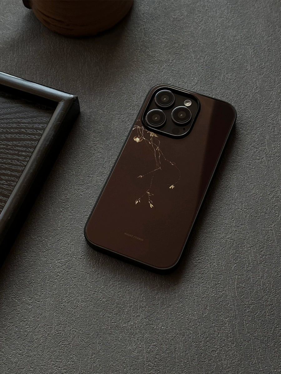 Night Studio Sandalwood Branch Brown Phone Case