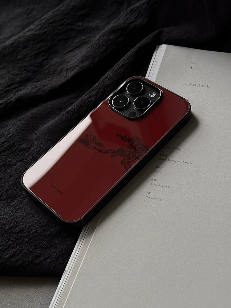 Night Studio Natural Pine Vintage Red Phone Case