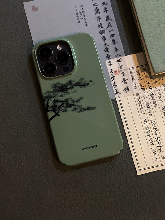 Night Studio Pine Vintage Green Protective Phone Case