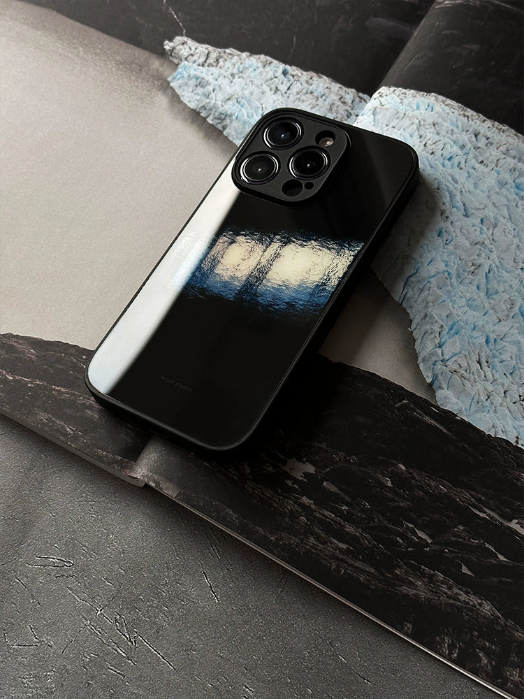 Night Studio Lake Shadow Black Phone Case