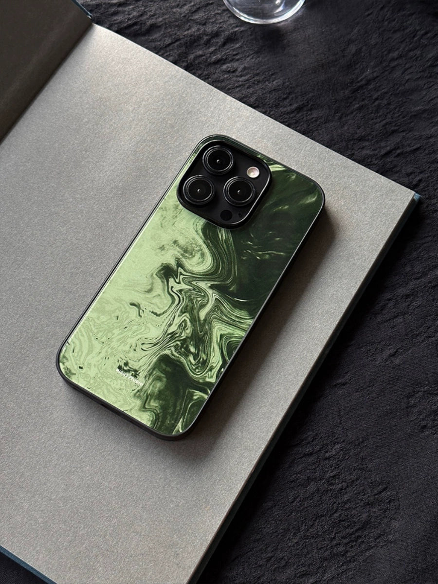 Art Retro Dark Green Thin Phone Case