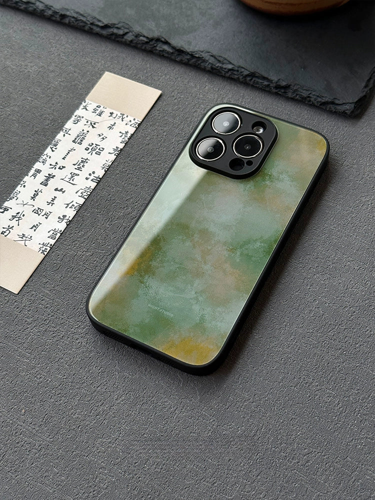 Night Studio Green And Yellow Glazed Phone Case